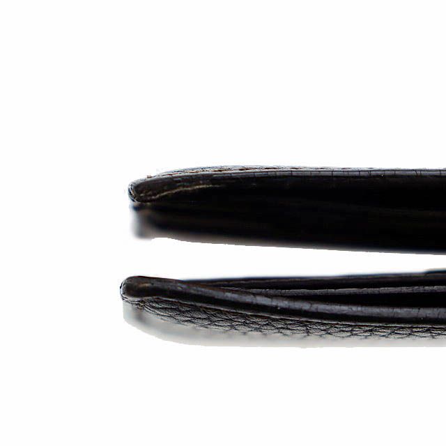 Cartier Saddle Stitch Leather Bifold Billfold Card Case Wallet Brown Brand