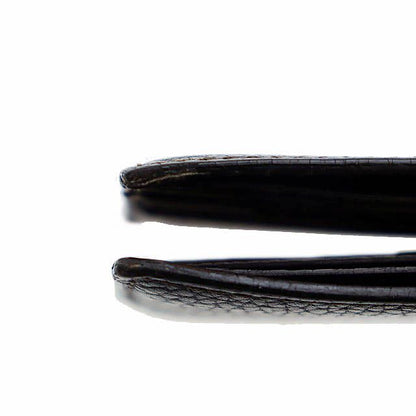 Cartier Saddle Stitch Leather Bifold Billfold Card Case Wallet Brown Brand