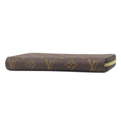 Louis Vuitton Long Wallet Zippy Wallet Monogram Canvas Brown Gold Hardware
