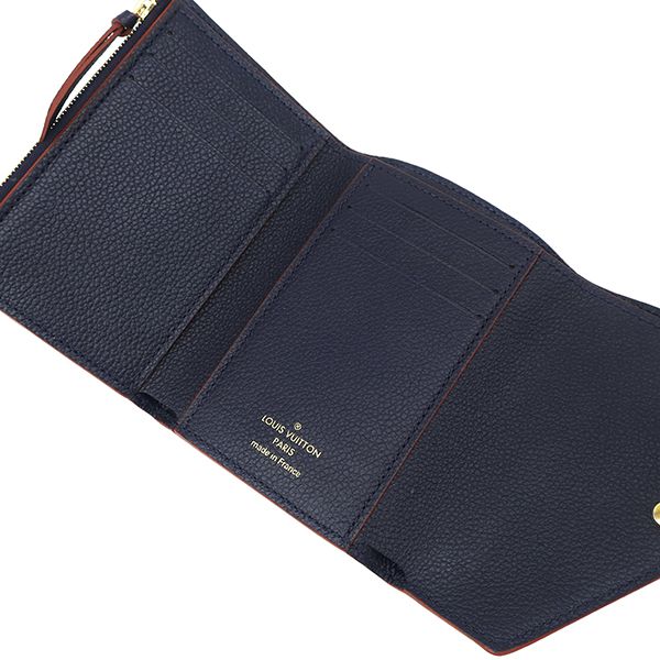 Louis Vuitton Trifold Wallet Portefeuille Victorine Monogram Empreinte Marine