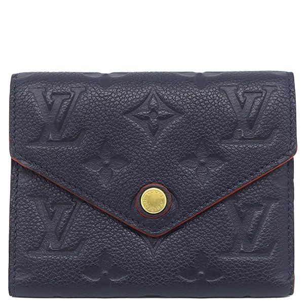 Louis Vuitton Trifold Wallet Portefeuille Victorine Monogram Empreinte Marine