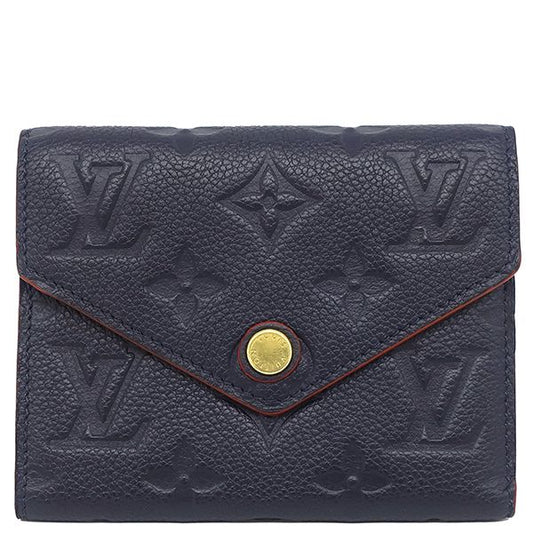 Louis Vuitton Trifold Wallet Portefeuille Victorine Monogram Empreinte Marine