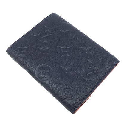 Louis Vuitton Trifold Wallet Portefeuille Victorine Monogram Empreinte Marine