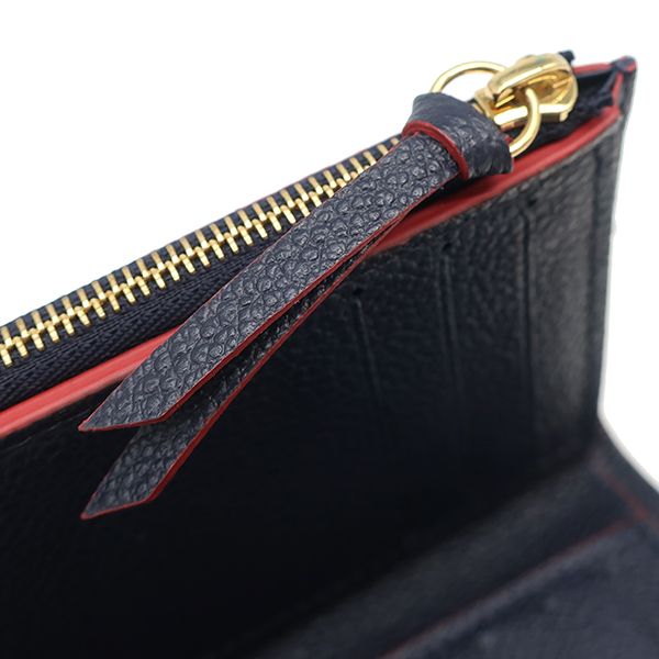 Louis Vuitton Trifold Wallet Portefeuille Victorine Monogram Empreinte Marine