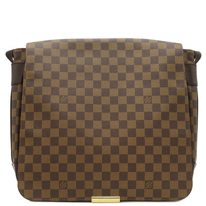 Louis Vuitton Shoulder Bag Bastille Damier Canvas Damier Ebene Gold Hardware
