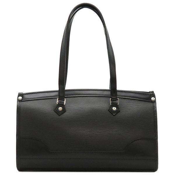 Louis Vuitton Handbag Madeleine PM Epi Leather Black Silver Hardware Black