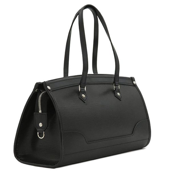 Louis Vuitton Handbag Madeleine PM Epi Leather Black Silver Hardware Black