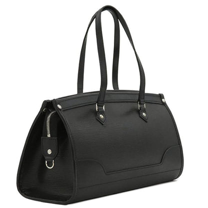 Louis Vuitton Handbag Madeleine PM Epi Leather Black Silver Hardware Black