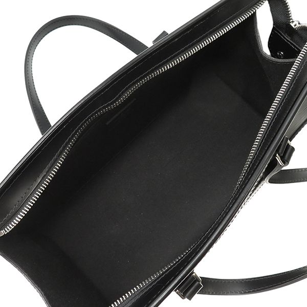 Louis Vuitton Handbag Madeleine PM Epi Leather Black Silver Hardware Black