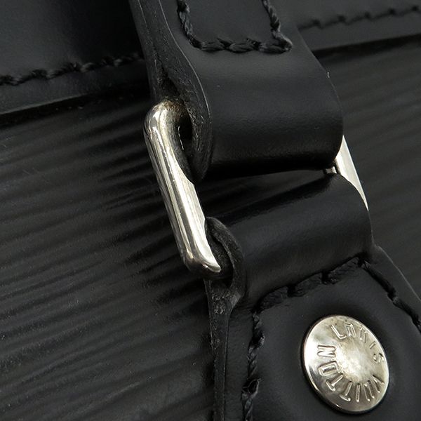 Louis Vuitton Handbag Madeleine PM Epi Leather Black Silver Hardware Black