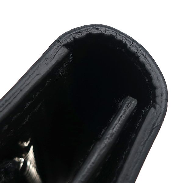 Hermes Long Wallet Bearn Souffle Vaux Epson Black Silver Hardware Black Bifold