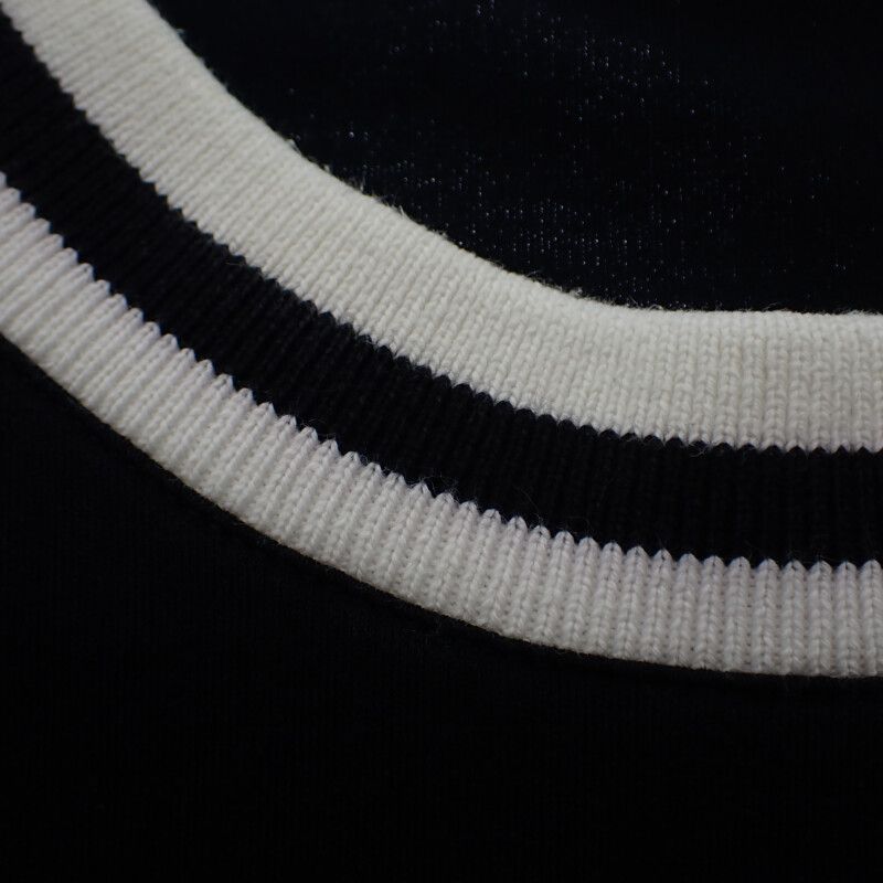 Louis Vuitton Upside Down XL Short Sleeve T-shirt Cotton Black White Men's [AB