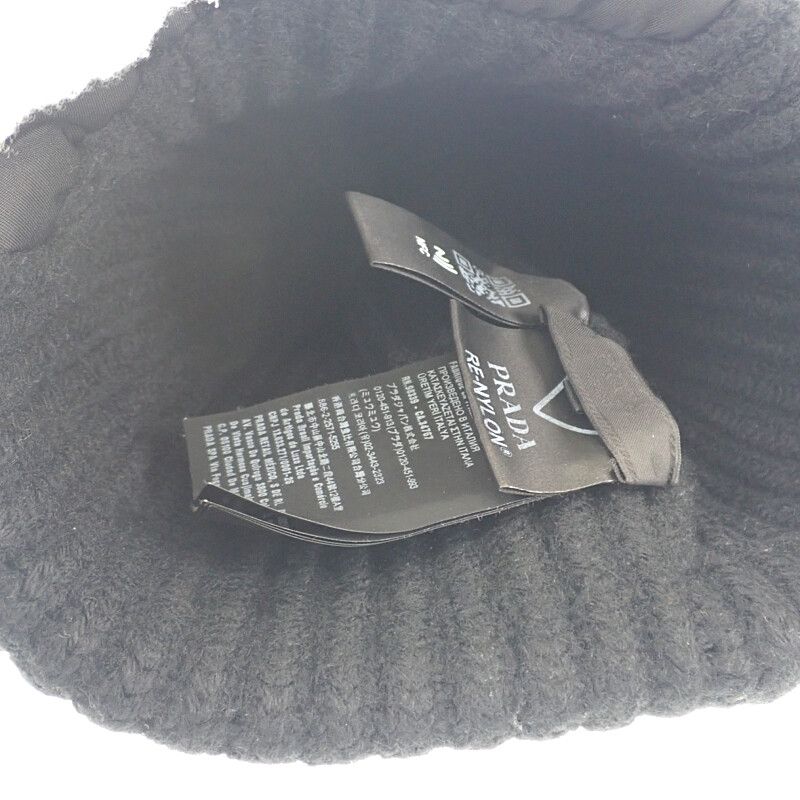 Prada Shaker Gabardine X Wool M Umd446_1wto_f0002_s_202 Knit Cap Wool Nylon