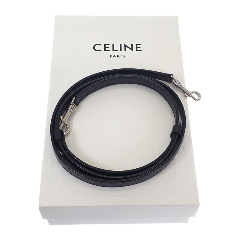 Celine Triomphe Horizontal Pouch 10l272ev5.36sb Shoulder Bag Canvas Leather