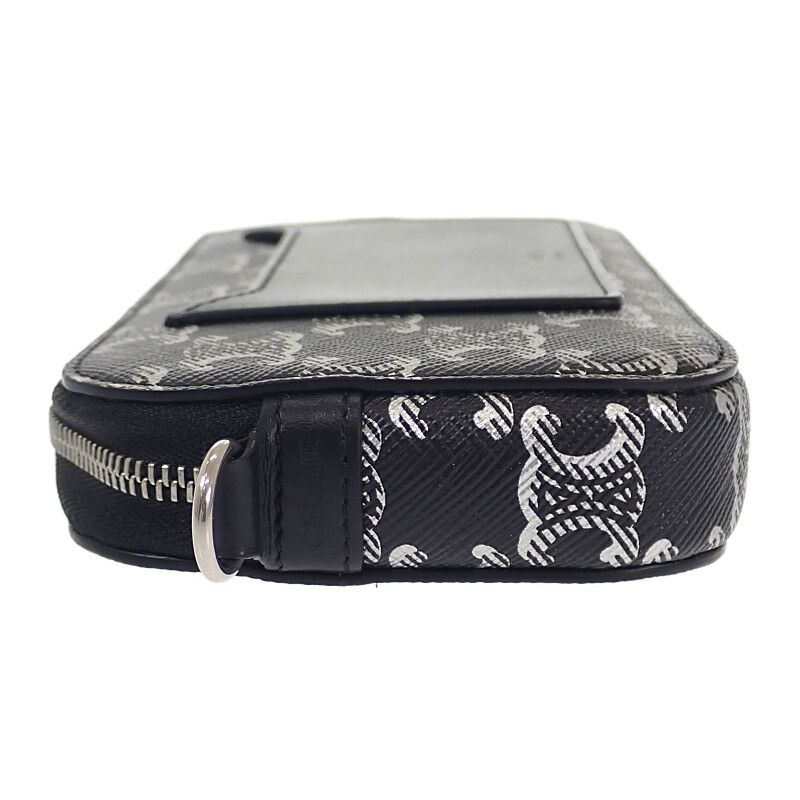 Celine Triomphe Horizontal Pouch 10l272ev5.36sb Shoulder Bag Canvas Leather