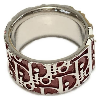 Dior/christian Dior Ring 6 Trotter Bordeaux X Silver X White Size: 6