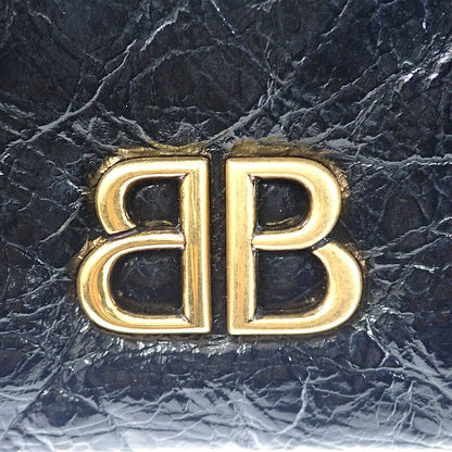 Balenciaga Monaco Nano Bag 8105622ablp1000 Shoulder Bag Lambskin Black Gold