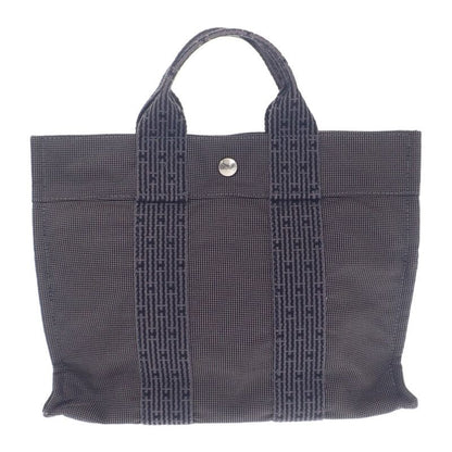 Hermes Her Line PM 101056m Tote Bag Handbag Canvas Gray Ladies Men [AB Rank