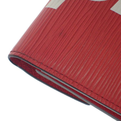 Louis Vuitton Supreme Chain Compact Wallet M67755 Epi Bifold Wallet Red Men's