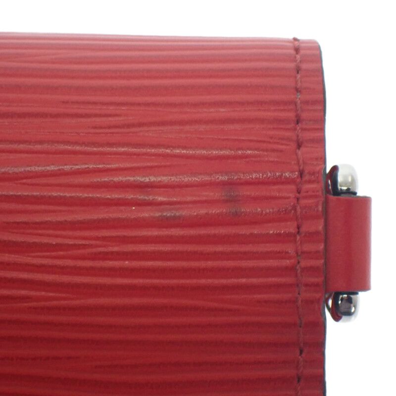Louis Vuitton Supreme Chain Compact Wallet M67755 Epi Bifold Wallet Red Men's