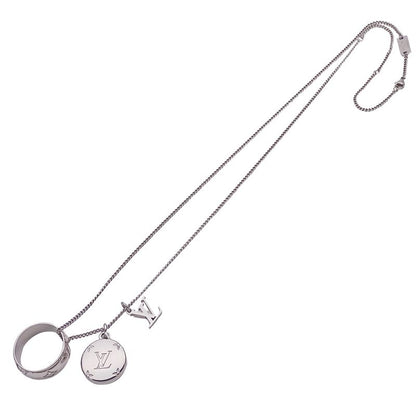 Louis Vuitton Necklace Ladies Men's Brand Ring Necklace Monogram Silver M62485