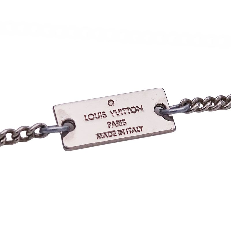 Louis Vuitton Necklace Ladies Men's Brand Ring Necklace Monogram Silver M62485