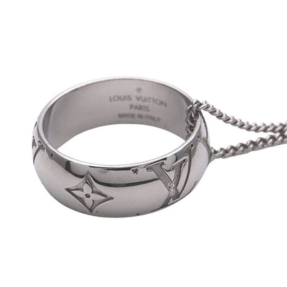 Louis Vuitton Necklace Ladies Men's Brand Ring Necklace Monogram Silver M62485