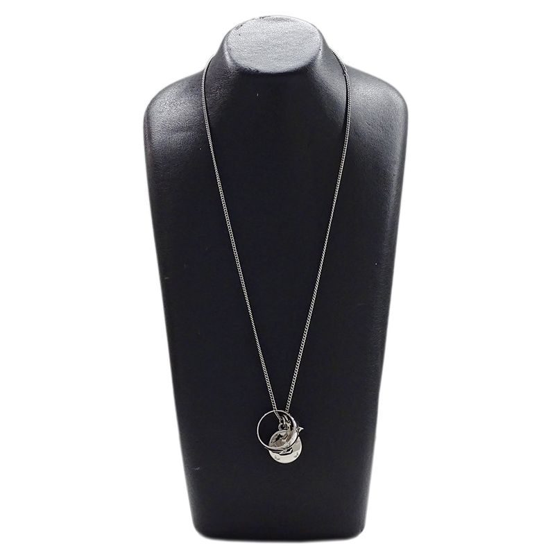 Louis Vuitton Necklace Ladies Men's Brand Ring Necklace Monogram Silver M62485