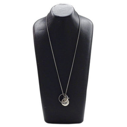 Louis Vuitton Necklace Ladies Men's Brand Ring Necklace Monogram Silver M62485