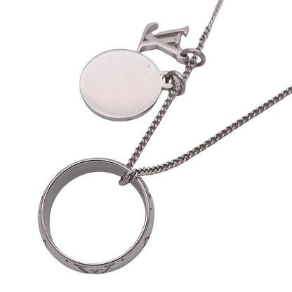 Louis Vuitton Necklace Ladies Men's Brand Ring Necklace Monogram Silver M62485