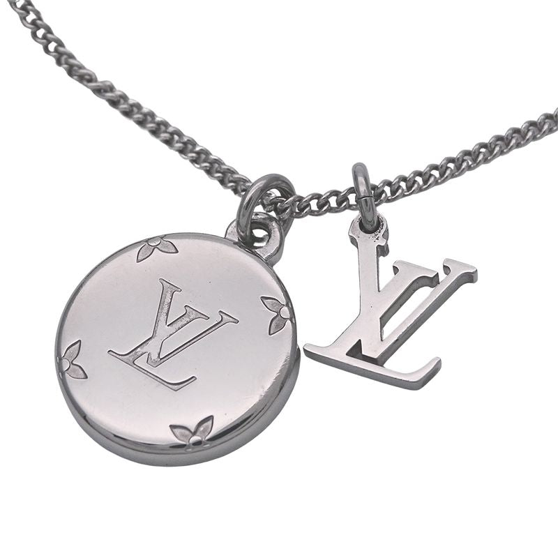Louis Vuitton Necklace Ladies Men's Brand Ring Necklace Monogram Silver M62485