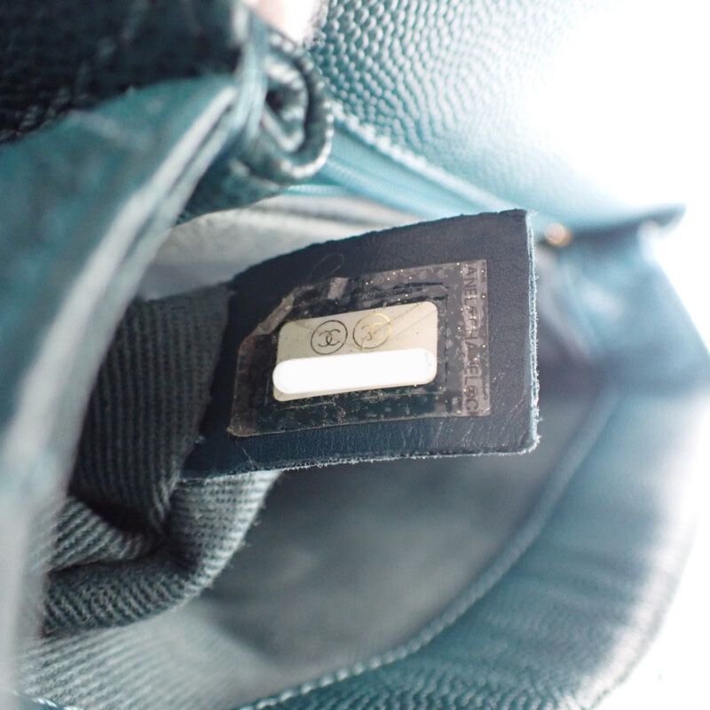 Chanel Coco Handle XS A92990 2WAY Bag Handbag Shoulder Bag Caviar Skin Green