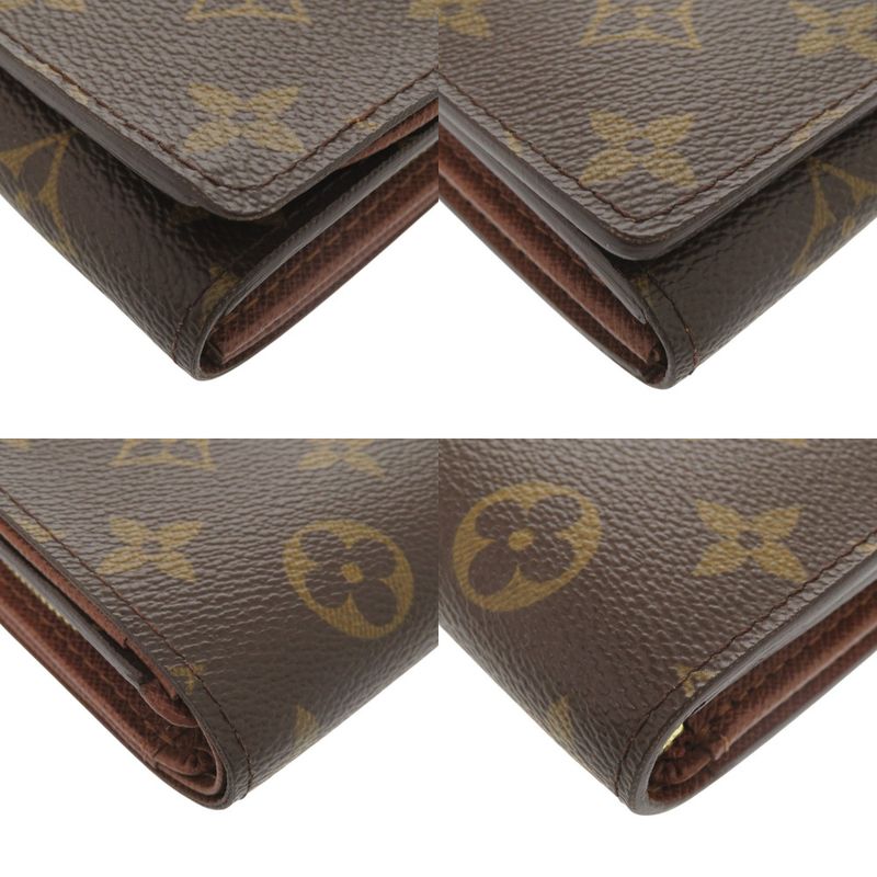 Louis Vuitton Portmonnais Vieux Trésor Monogram M61730 Brown Bifold Wallet LV