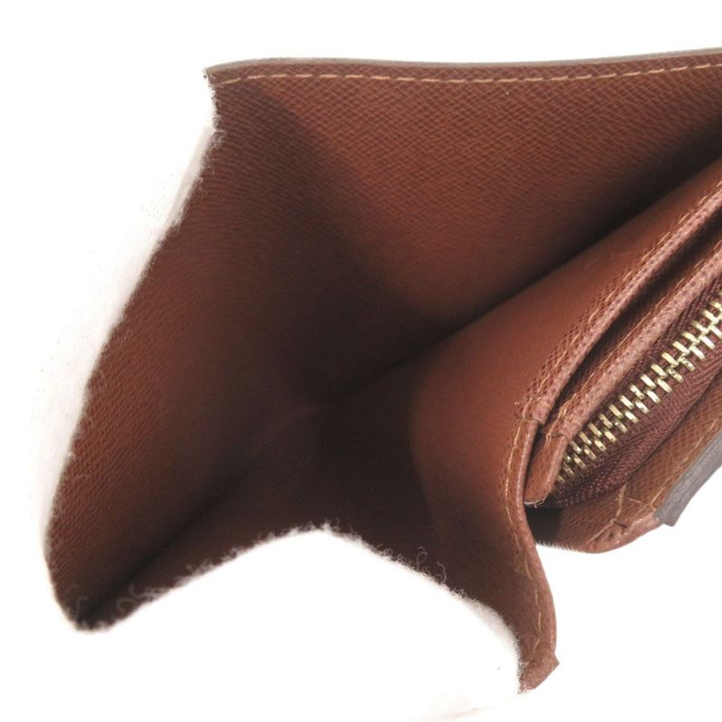 Louis Vuitton Portmonnais Vieux Trésor Monogram M61730 Brown Bifold Wallet LV