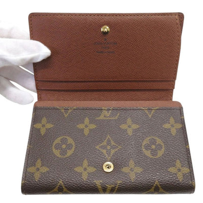 Louis Vuitton Portmonnais Vieux Trésor Monogram M61730 Brown Bifold Wallet LV