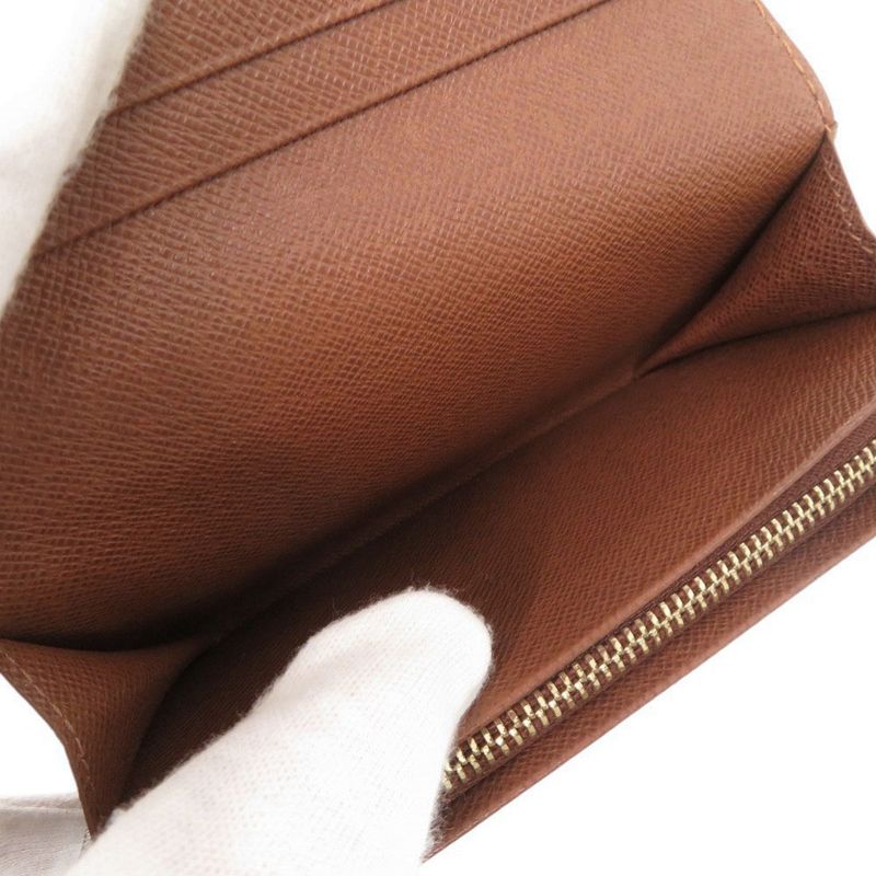 Louis Vuitton Portmonnais Vieux Trésor Monogram M61730 Brown Bifold Wallet LV