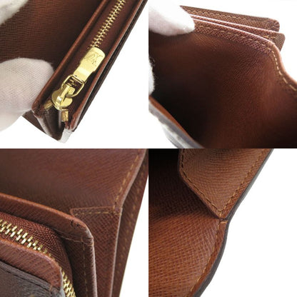 Louis Vuitton Portmonnais Vieux Trésor Monogram M61730 Brown Bifold Wallet LV