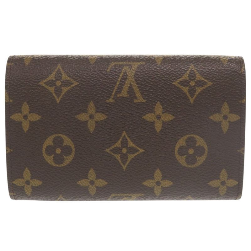Louis Vuitton Portmonnais Vieux Trésor Monogram M61730 Brown Bifold Wallet LV
