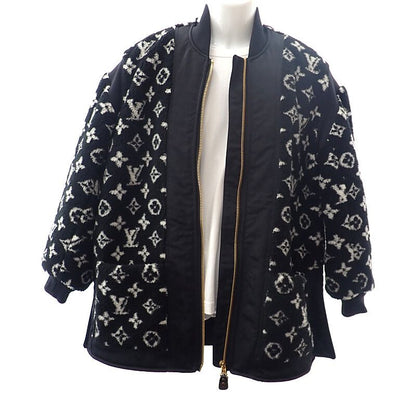 Louis Vuitton Teddy Bomber Jacket 34 Fqja12gp1 Outerwear Wool Acrylic Black