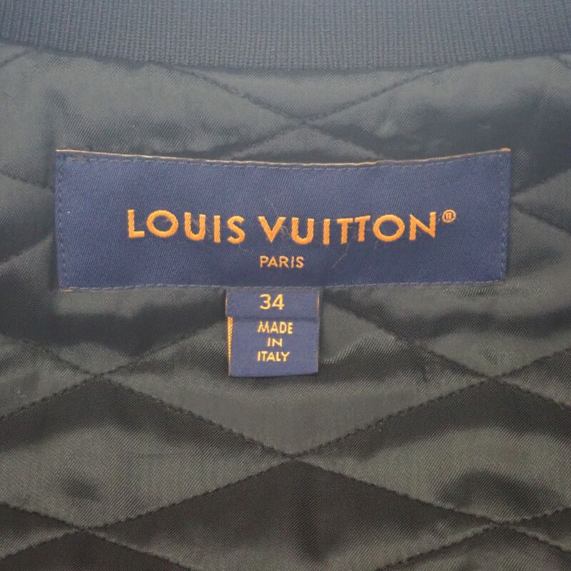 Louis Vuitton Teddy Bomber Jacket 34 Fqja12gp1 Outerwear Wool Acrylic Black