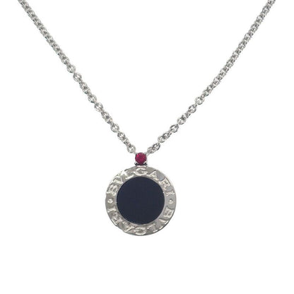 Bulgari Bvlgari Save The Children 356910 Necklace Silver 925 Onyx Ruby Black
