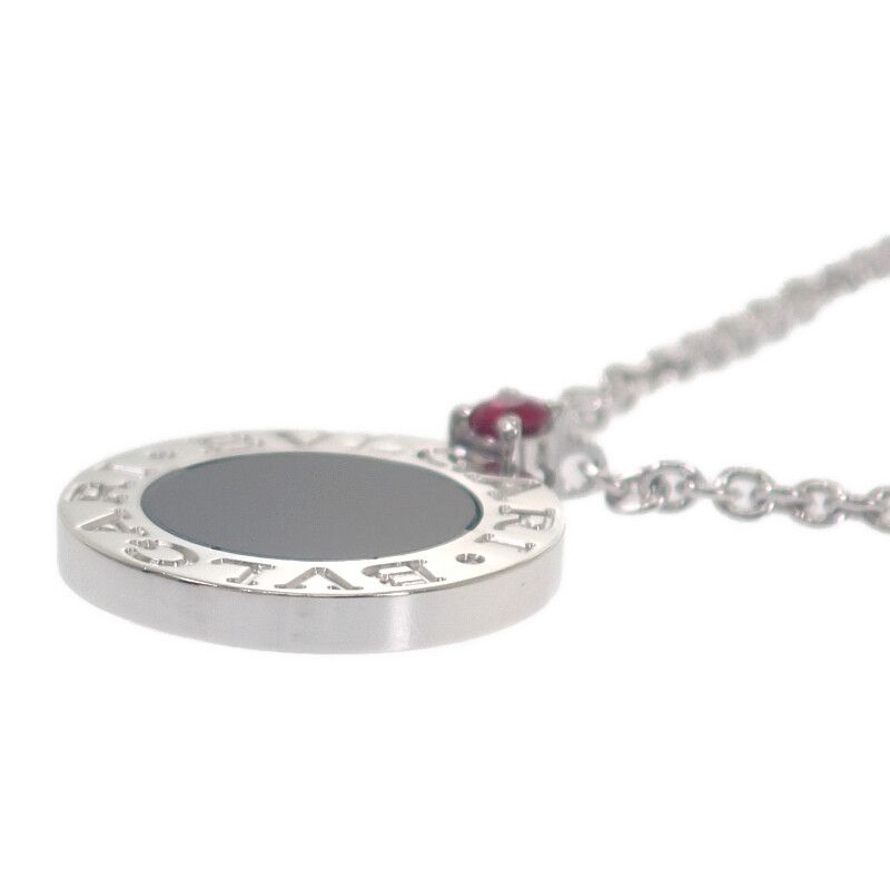 Bulgari Bvlgari Save The Children 356910 Necklace Silver 925 Onyx Ruby Black