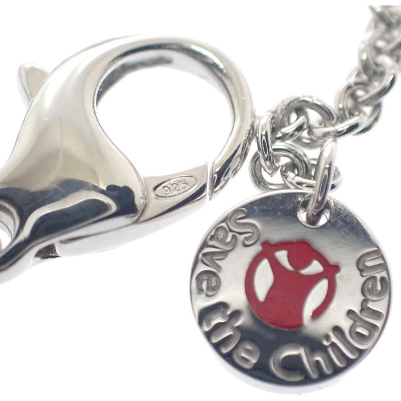 Bulgari Bvlgari Save The Children 356910 Necklace Silver 925 Onyx Ruby Black