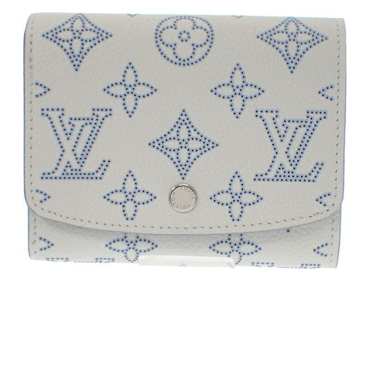 Louis Vuitton Portefeuille Iris Compact M11802 Bifold Wallet Monogram Mahina
