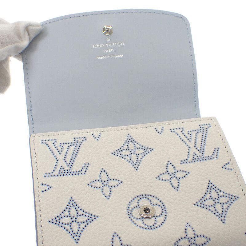 Louis Vuitton Portefeuille Iris Compact M11802 Bifold Wallet Monogram Mahina