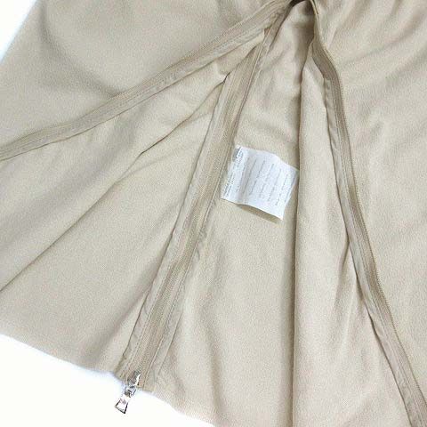 Prada Sport Rayon Knit Side Zip Pullover U-neck Beige 48 AA