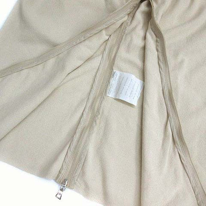 Prada Sport Rayon Knit Side Zip Pullover U-neck Beige 48 AA