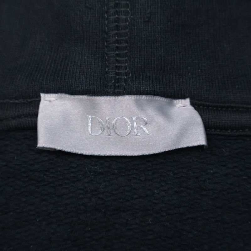 DIOR 113j688a0531 Flower Logo Embroidery Pullover Hoodie M