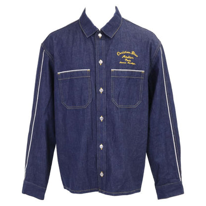 DIOR [official In Japan] 213d589ay506 Denim Long-sleeved Shirt With Logo