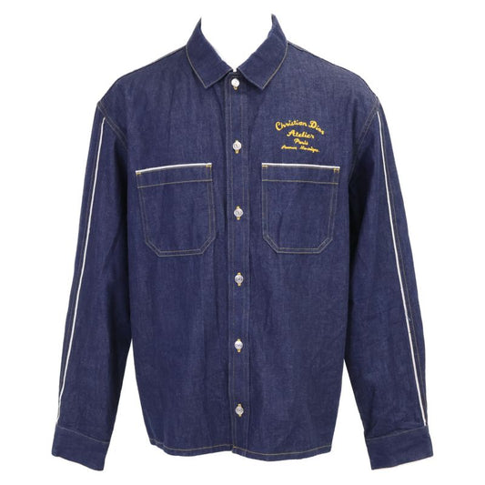 DIOR213d589ay506 Denim Long-sleeved Shirt With